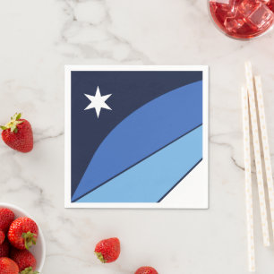 Patriotiska pappra blöjor med flagga av Colombia,  Pappersservett