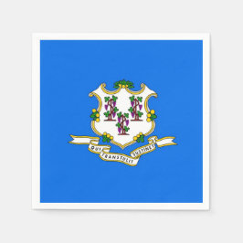 Patriotiska pappra blöjor med flagga av Connecticu Pappersservett