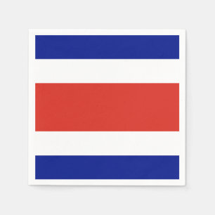 Patriotiska pappra blöjor med flagga av Costa Rica Pappersservett
