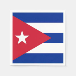 Patriotiska pappra blöjor med flagga av Kuba Pappersservett