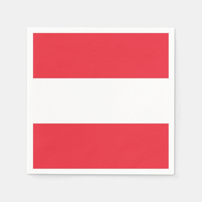 Patriotiska pappra blöjor med flagga av Österrike Pappersservett (Framsidan)