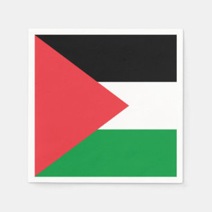 Patriotiska pappra blöjor med flagga av Palestina Pappersservett
