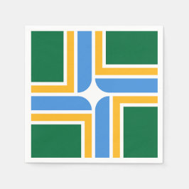 Patriotiska pappra blöjor med flagga av Portland Pappersservett