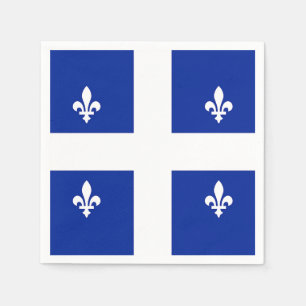 Patriotiska pappra blöjor med flagga av Quebec Pappersservett