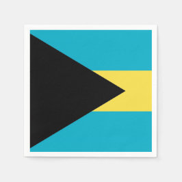Patriotiska pappra blöjor med flagga Bahamas Pappersservett