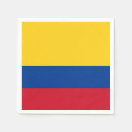 Patriotiska pappra blöjor med flagga i Colombia Pappersservett