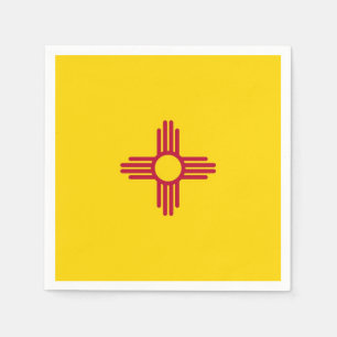 Patriotiska pappra blöjor med flagga i New mexico Pappersservett