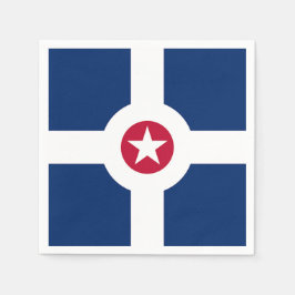 Patriotiska pappra blöjor med flagga Indianapolis Pappersservett
