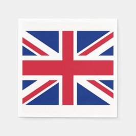 Patriotiska pappra blöjor med Förenade kungariket  Pappersservett