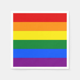 Patriotiska pappra blöjor med HBT-flagga Pappersservett