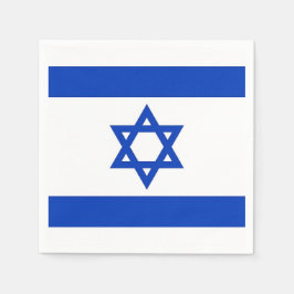 Patriotiska pappra blöjor med Israel-flagga Pappersservett