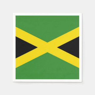 Patriotiska pappra blöjor med Jamaica flagga Pappersservett