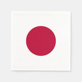 Patriotiska pappra blöjor med Japan flagga Pappersservett