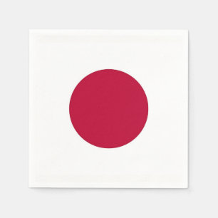 Patriotiska pappra blöjor med Japan flagga Pappersservett