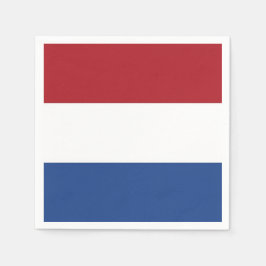 Patriotiska pappra blöjor med nederländsk flagga pappersservett