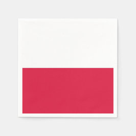 Patriotiska pappra blöjor med polsk flagga pappersservett