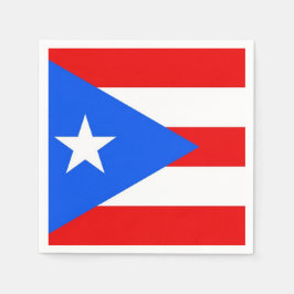 Patriotiska pappra blöjor med Puerto Rico flagga Pappersservett