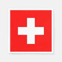 Patriotiska pappra blöjor med Schweiz flagga