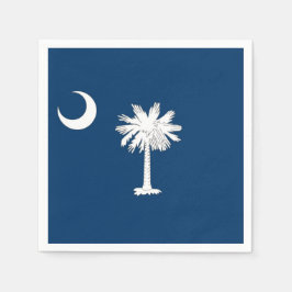 Patriotiska pappra blöjor med South Carolina flagg Pappersservett