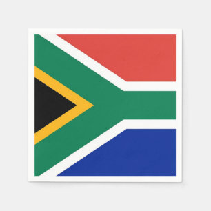 Patriotiska pappra blöjor med syd-Afrikans flagga Pappersservett