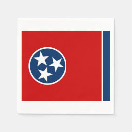 Patriotiska pappra blöjor med Tennessee-flagga Pappersservett
