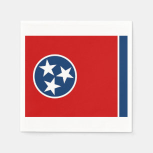 Patriotiska pappra blöjor med Tennessee-flagga Pappersservett