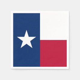 Patriotiska pappra blöjor med Texas flagga Pappersservett