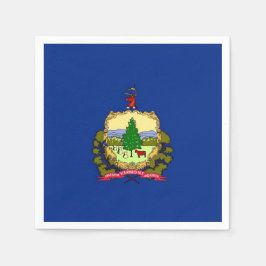 Patriotiska pappra blöjor med Vermont flagga Pappersservett