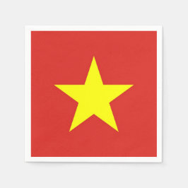 Patriotiska pappra blöjor med Vietnam flagga Pappersservett