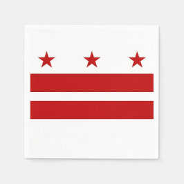Patriotiska pappra blöjor med Washington DC flagga Pappersservett