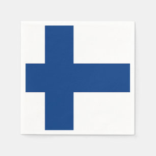 Patriotiska pappra servetter med den Finland