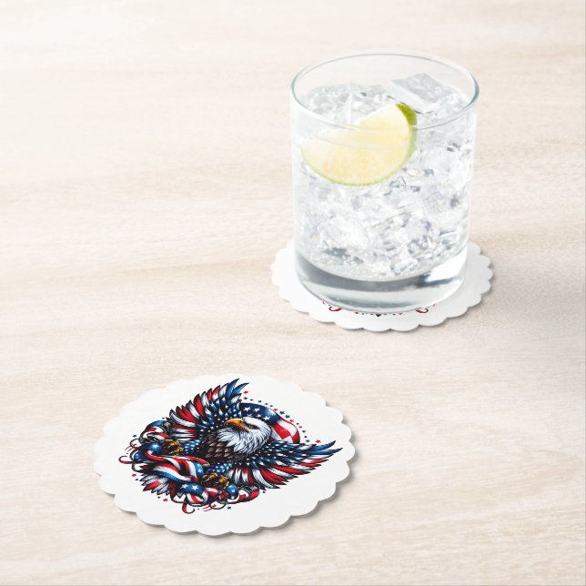 Patriotiska Pappra Underlägg Papper (Insitu)