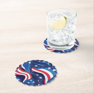 Patriotiska Pappra Underlägg Papper