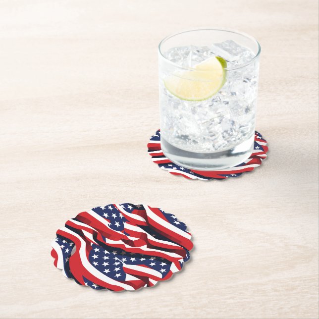 Patriotiska Pappra Underlägg Papper (Insitu)