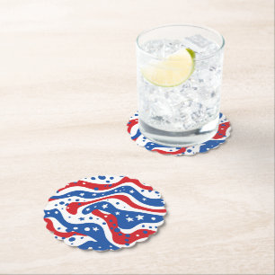 Patriotiska Pappra Underlägg Papper
