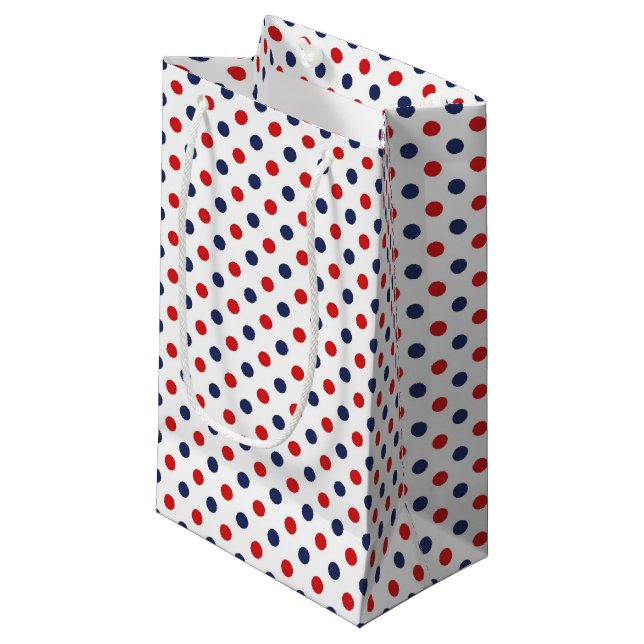 Patriotiska prickar presentpåse (Framsidan Vinklad)