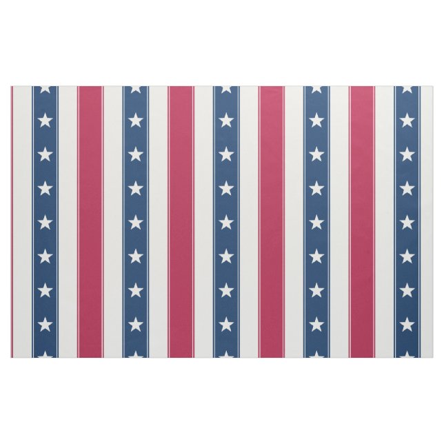 Patriotiska ränder och stjärnor (stor skala vertik tyg (Fat Quarter)