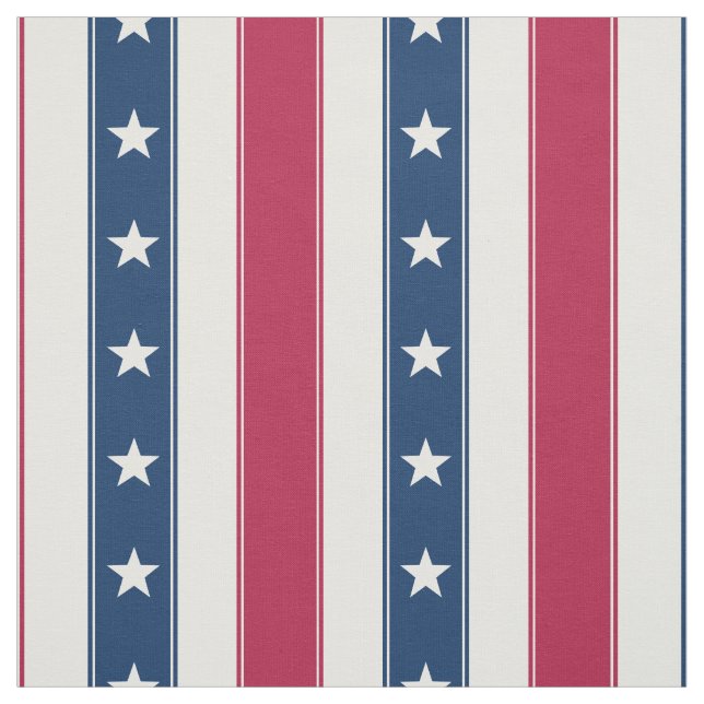 Patriotiska ränder & stjärnor (medium vertikal ska tyg (Provkarta)