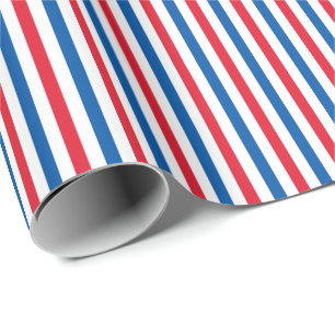 Patriotiska röda vit- och blåttrandar presentpapper