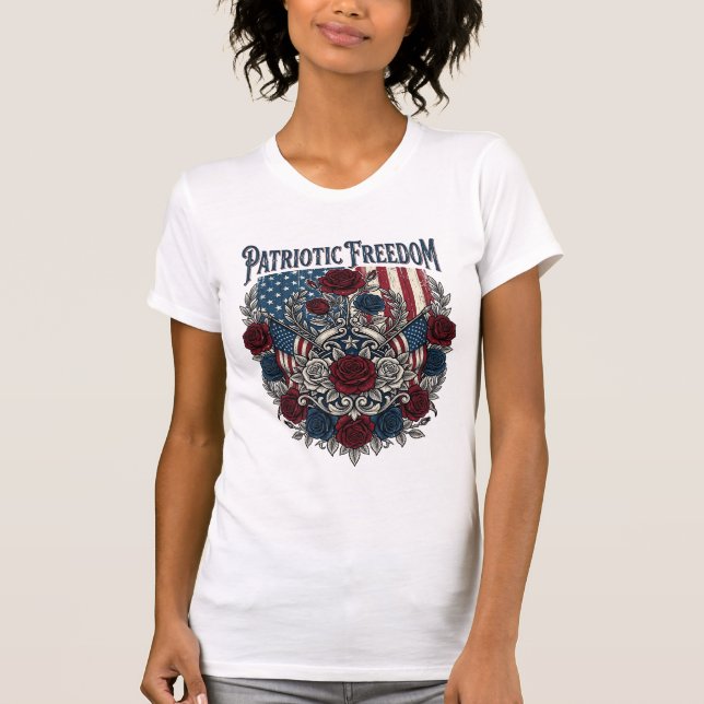 Patriotiska Rosenträdgården T Shirt (Framsida)