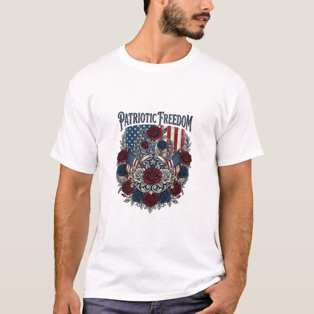 Patriotiska Rosenträdgården T Shirt (Framsida)