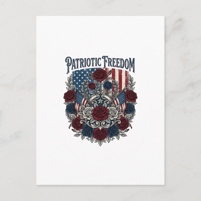 Patriotiska Rosenträdgården Vykort (Framsida)