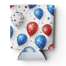 PATRIOTISKA RÖTT VITT BLÅTT AMERIKANSKA BALLOONER