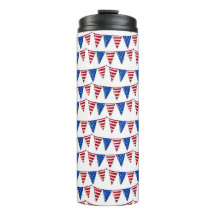 PATRIOTISKA RÖTT VITT BLÅTT AMERIKANSKA PENNANTER