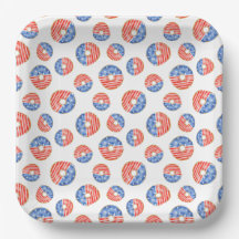 PATRIOTISKA RÖTT VITT BLÅTT DONUTER