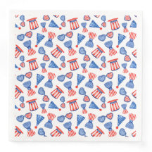 PATRIOTISKA RÖTT VITT BLÅTT HATS-SUNGLAS