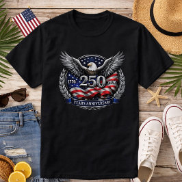 Patriotiska Silvervingar av Frihet T Shirt