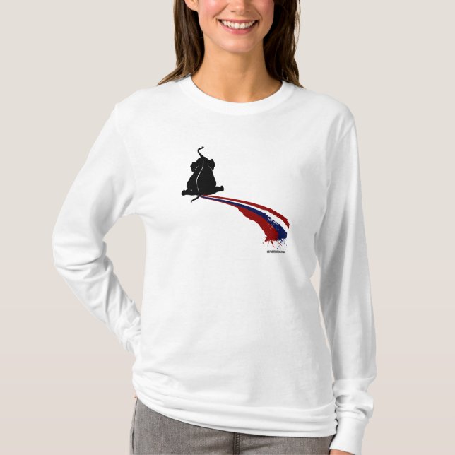 PATRIOTISKA SKUMMÄRKEN REPUBLIKEN TEE SHIRT (Framsida)