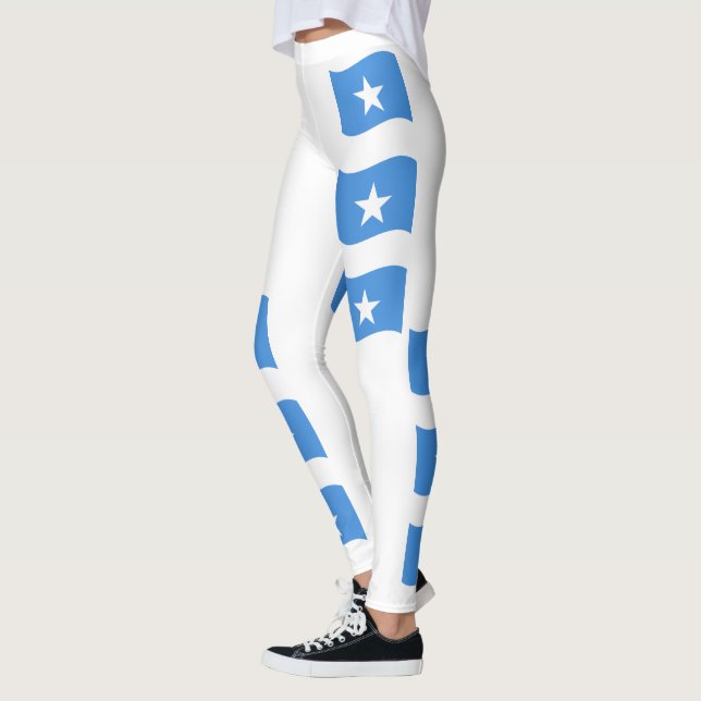 Patriotiska Somalia Kust Sommars Flagg Leggings (Vänster)
