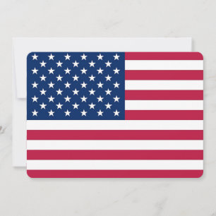 Patriotiska, speciella inbjudningar till USA:s Fla